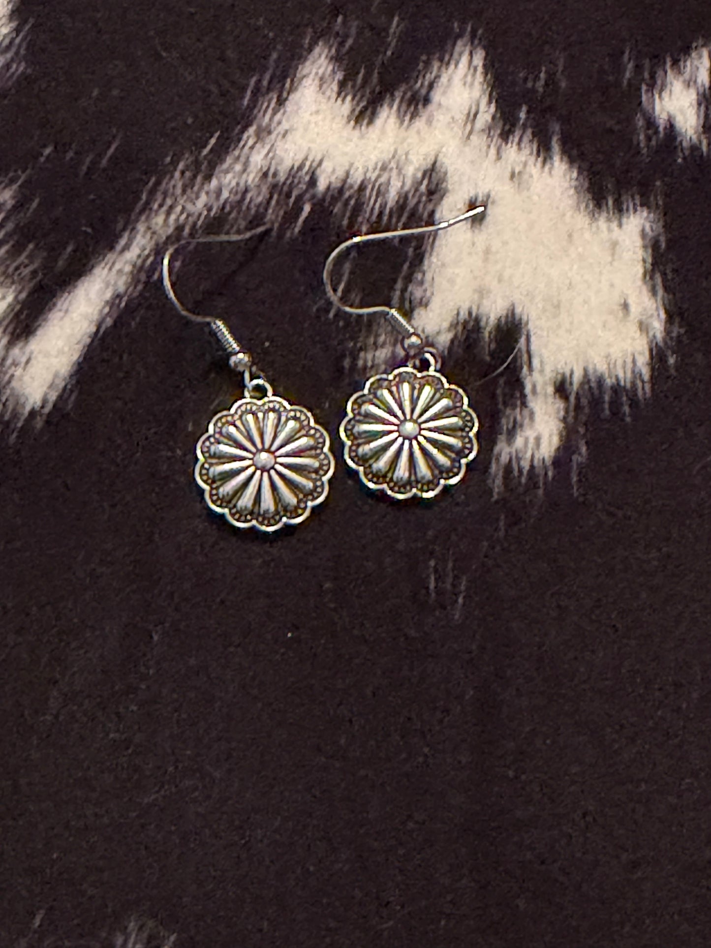 Silver conch earrings (small)