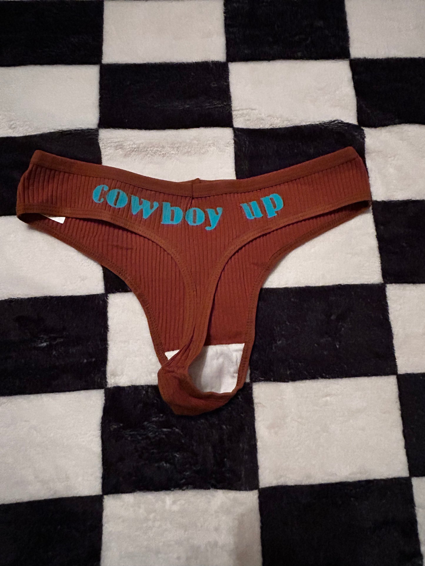 Cowboy up Thongs - Cool Colors