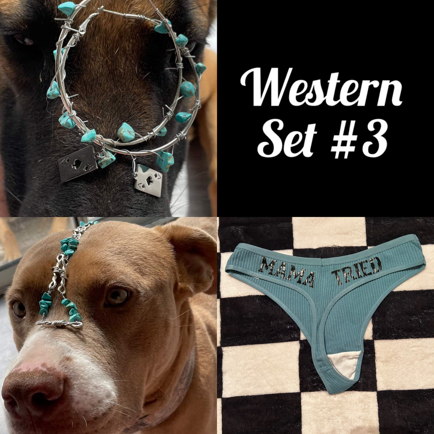 Western jewelry/thong sets