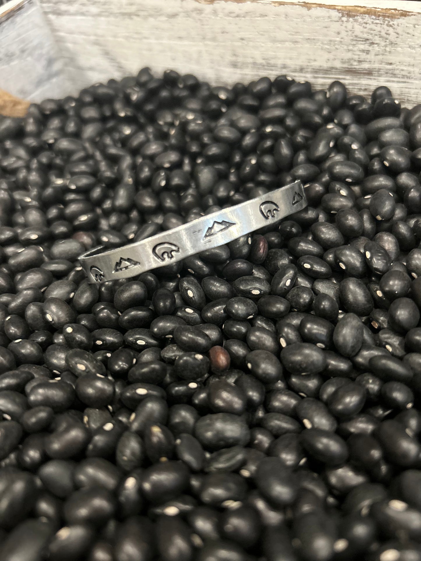 Metal stamped cuff