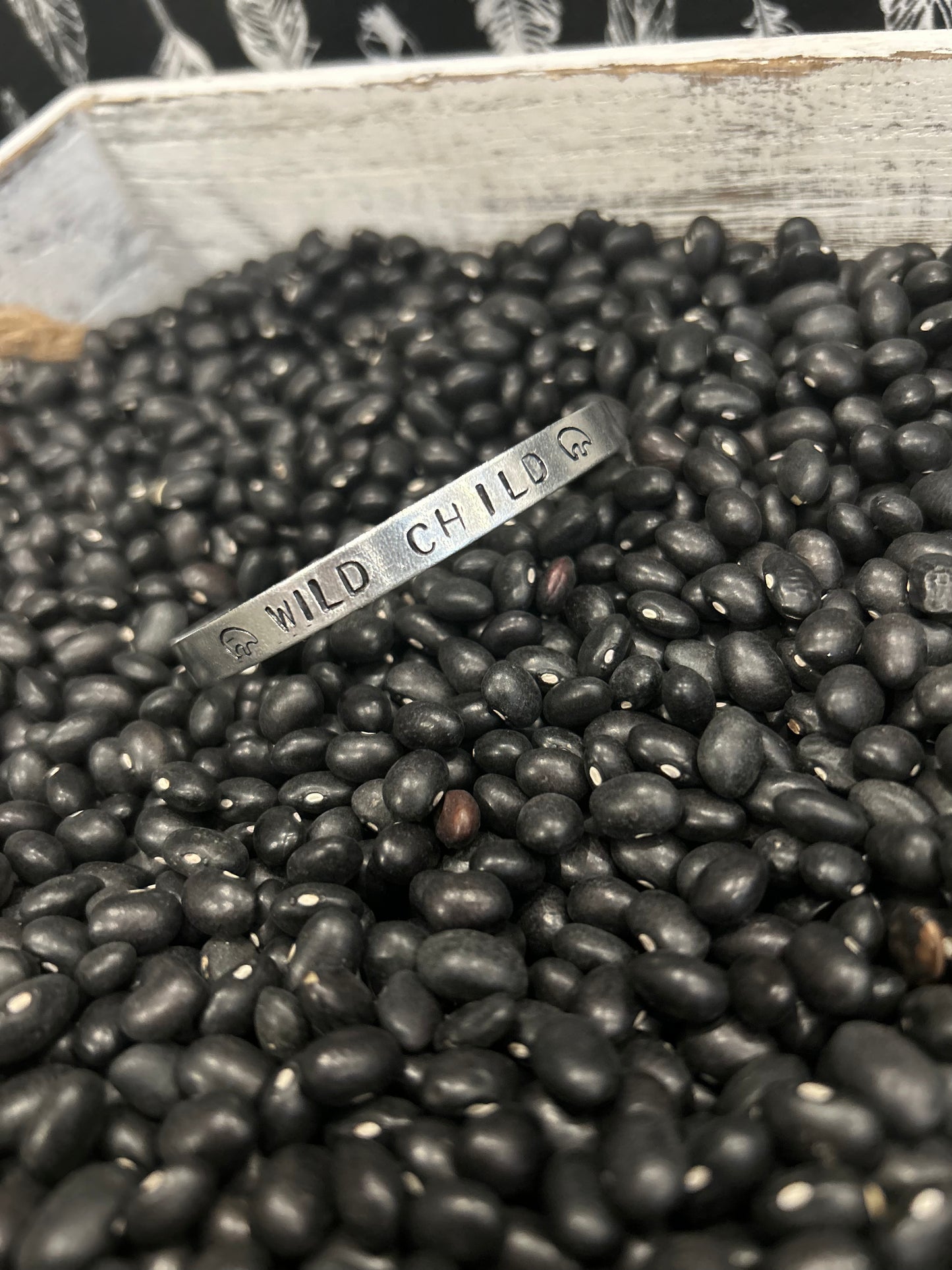 Metal stamped cuff