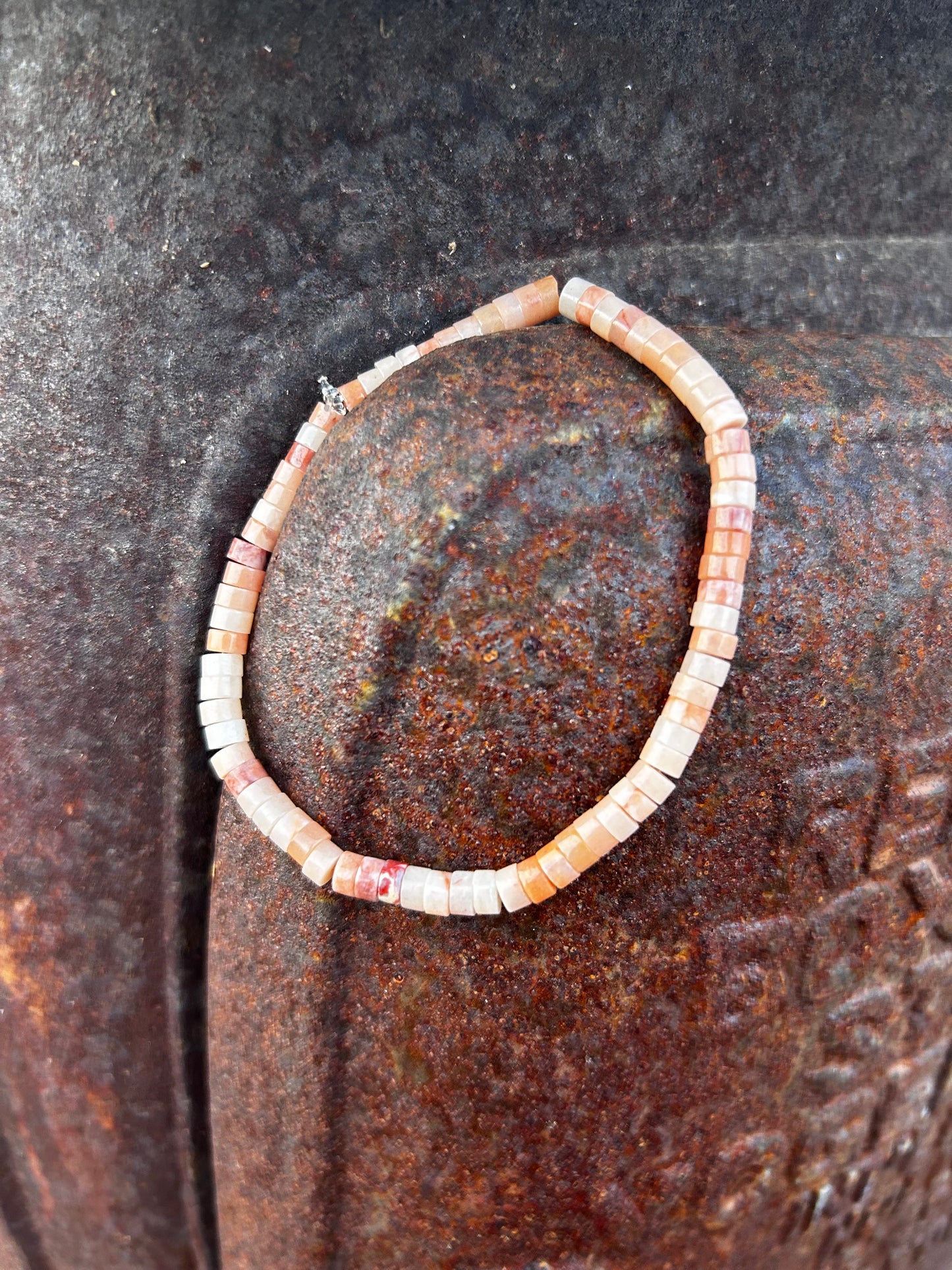 Pink stone bracelet