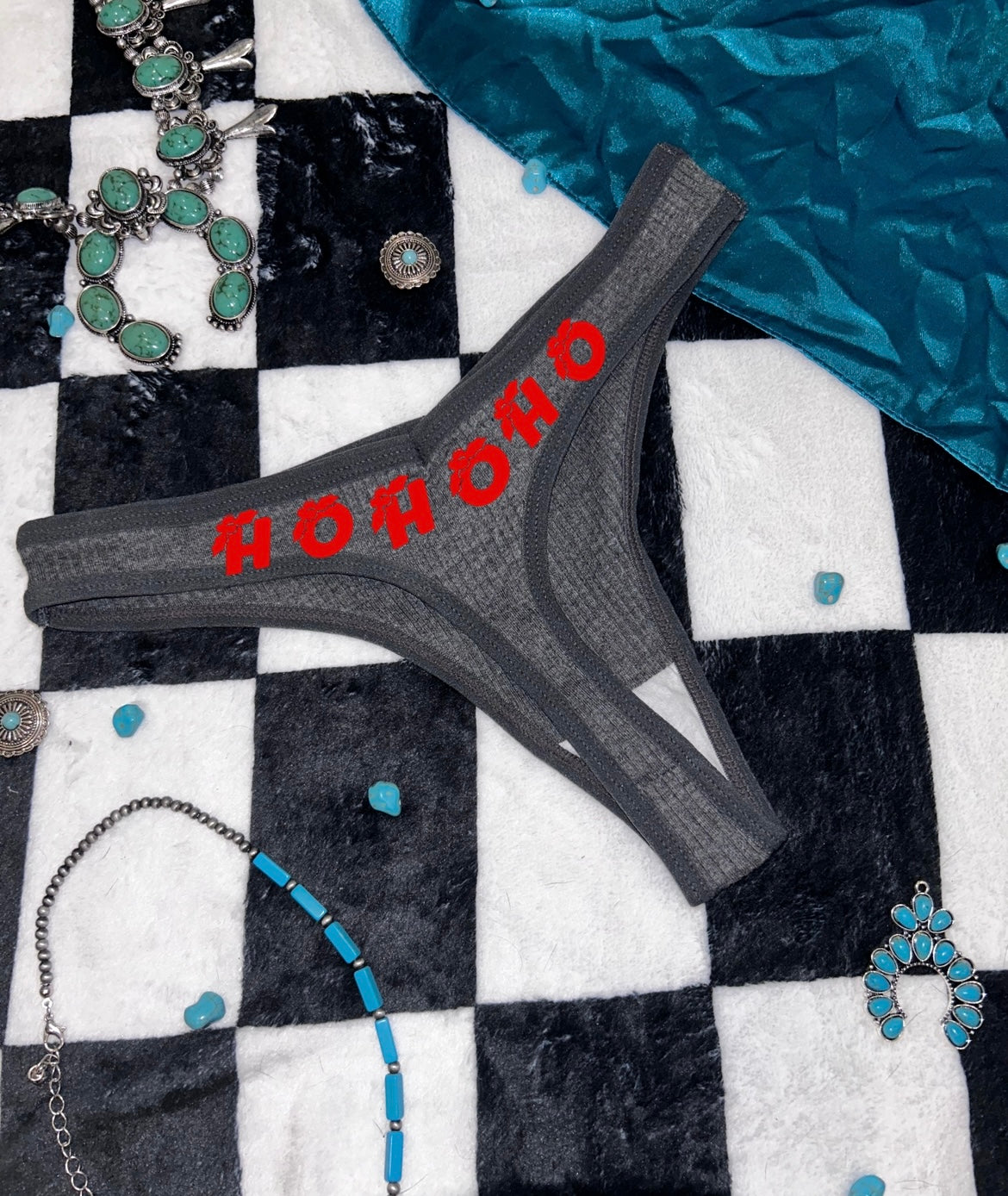 HO HO HO Thongs - Cool Colors