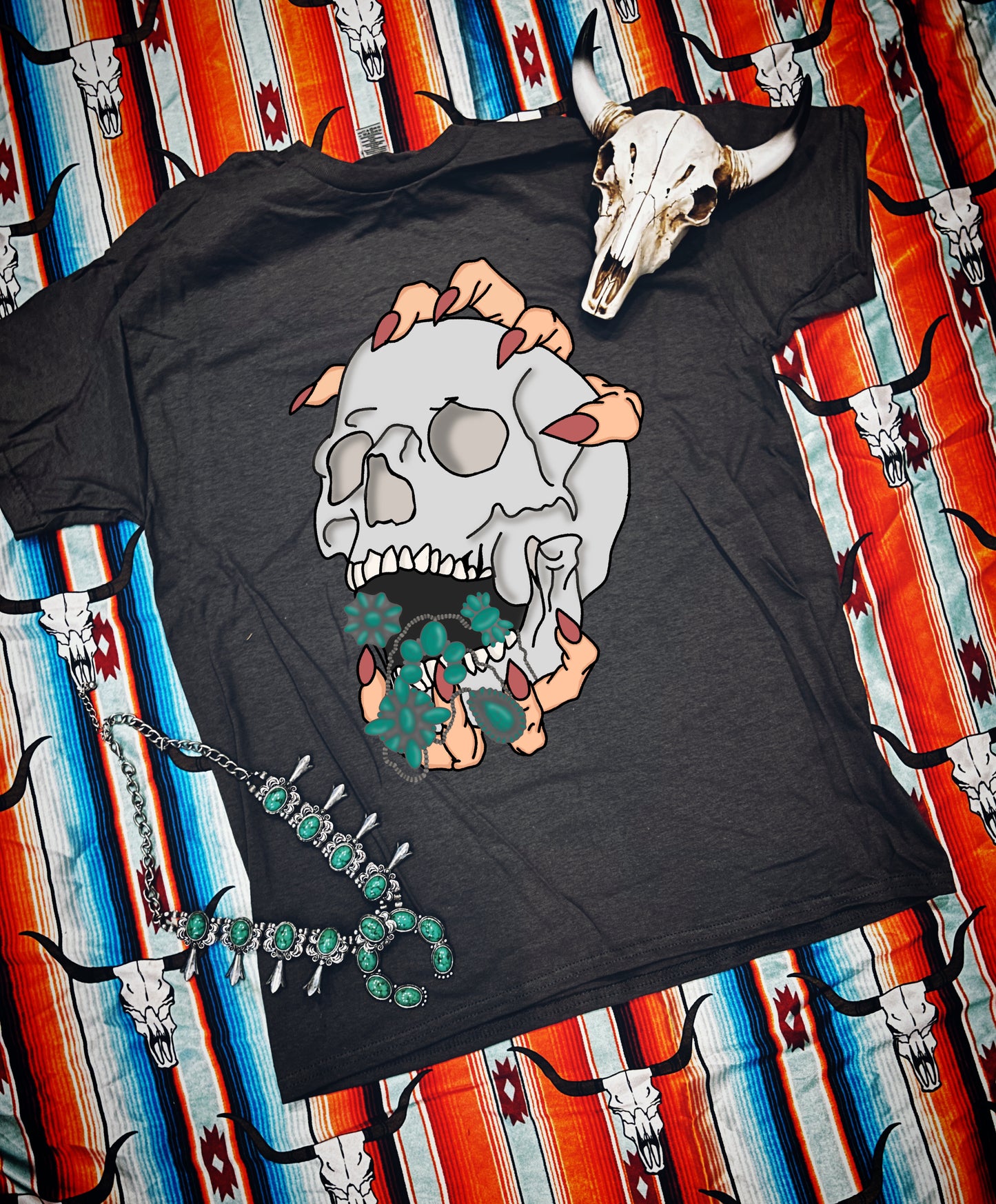 Feed me turquoise Sweatshirt (hoodie)