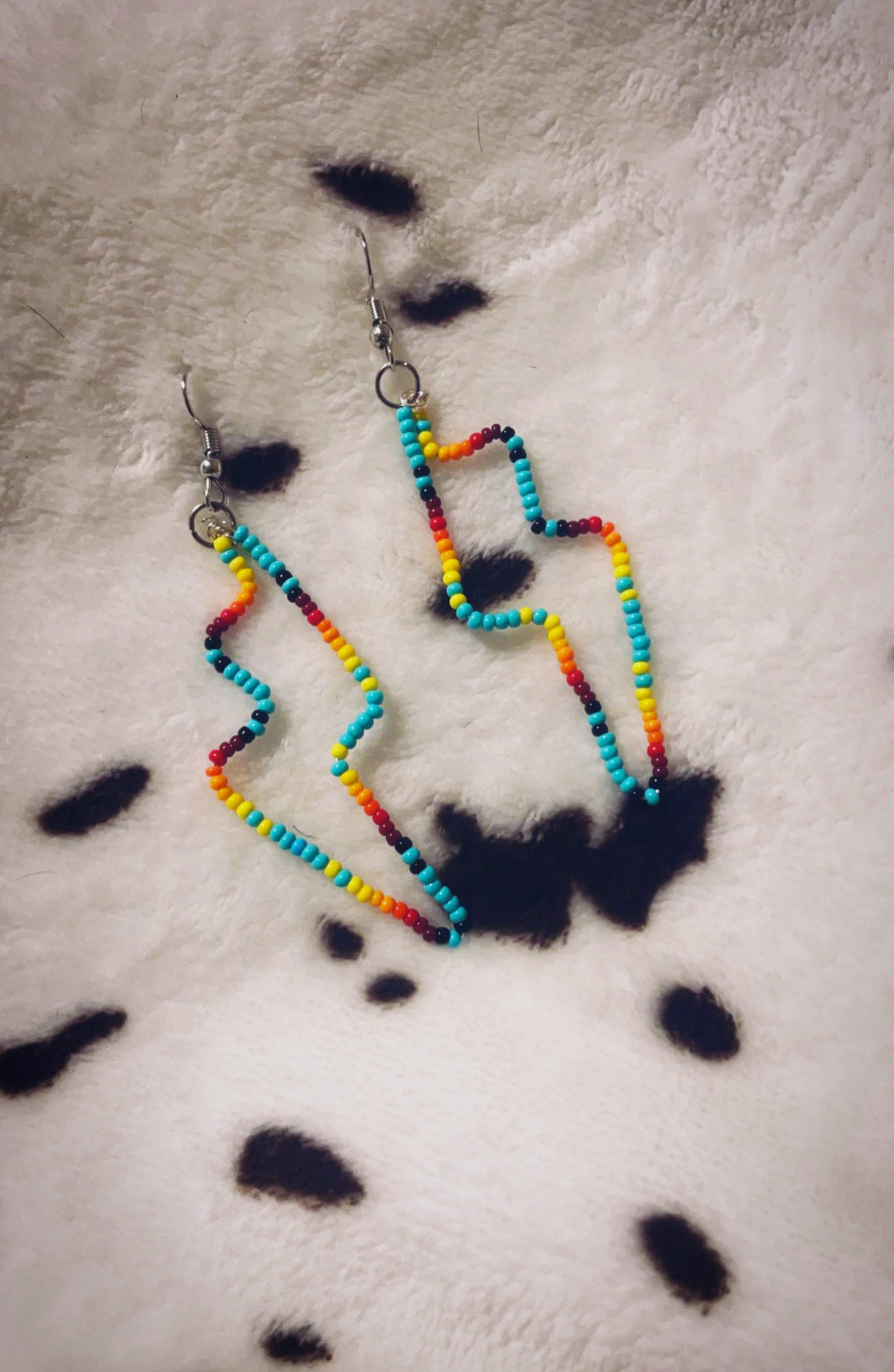 Lightning bolt earrings