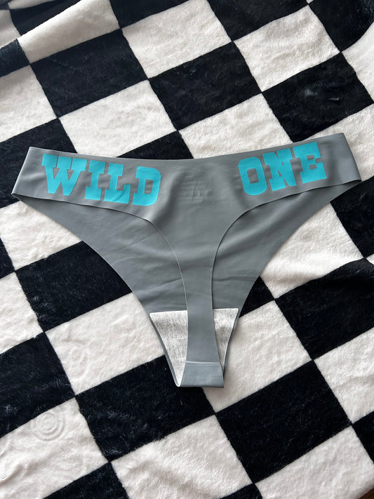 Wild One Thongs (seamless) - Blues/Grey