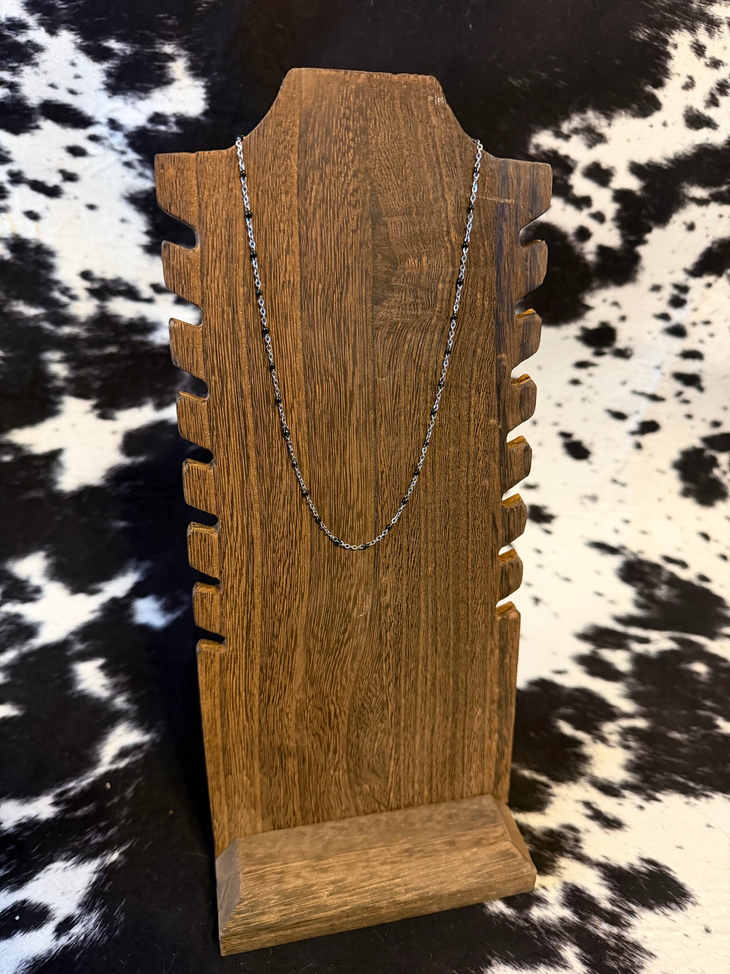 Black chain necklace