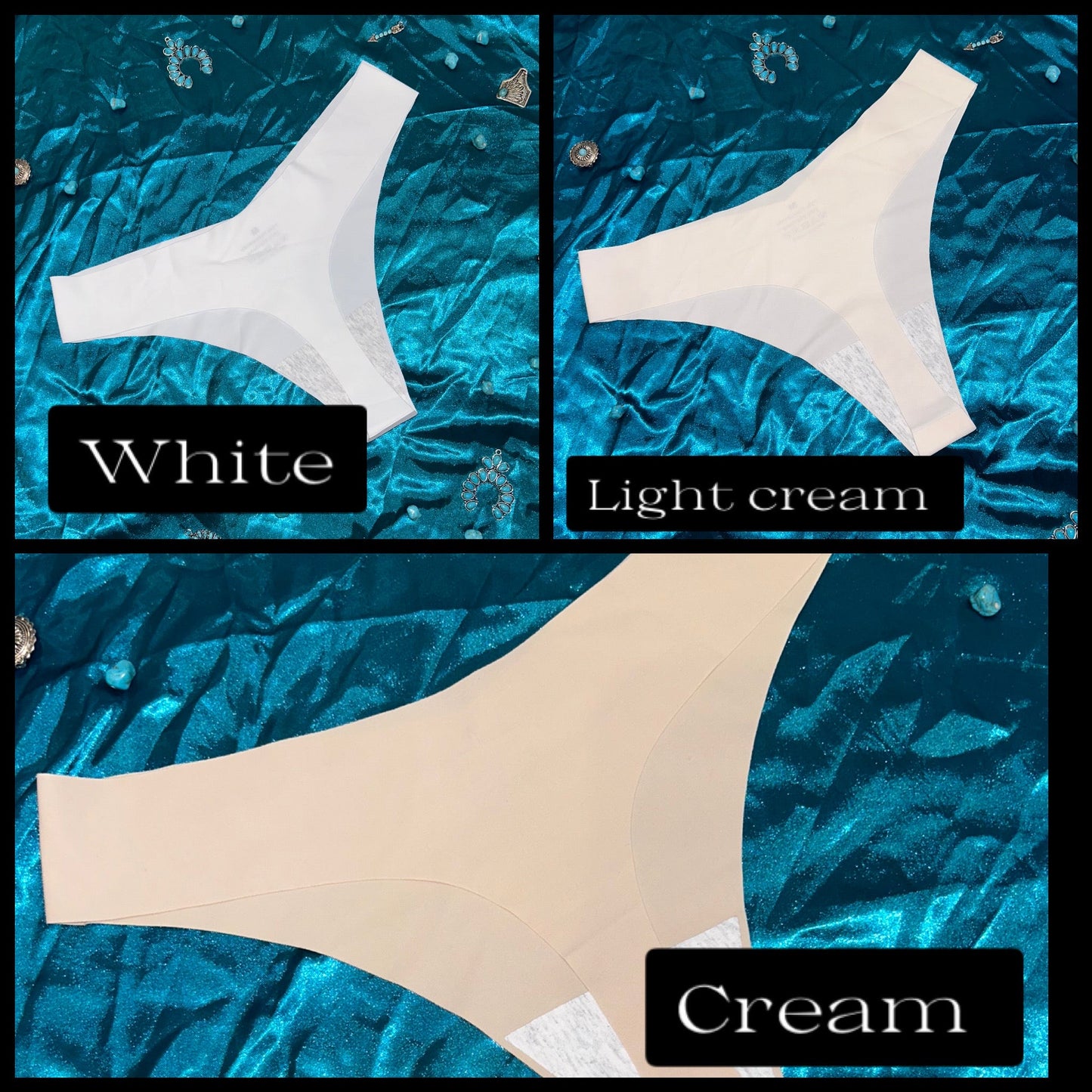 Cowboy Killer Thongs (seamless) - cream colors