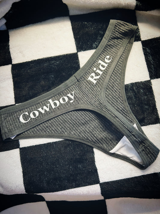 Cowboy ride Thongs - Cool Colors