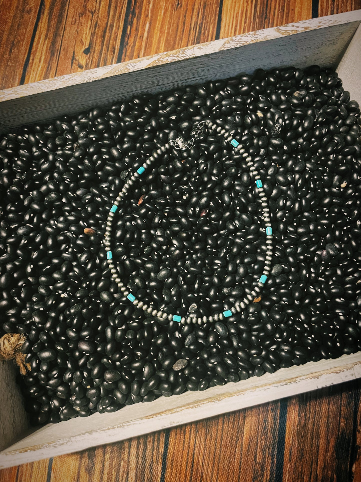 Navajo pearl and turquoise necklace