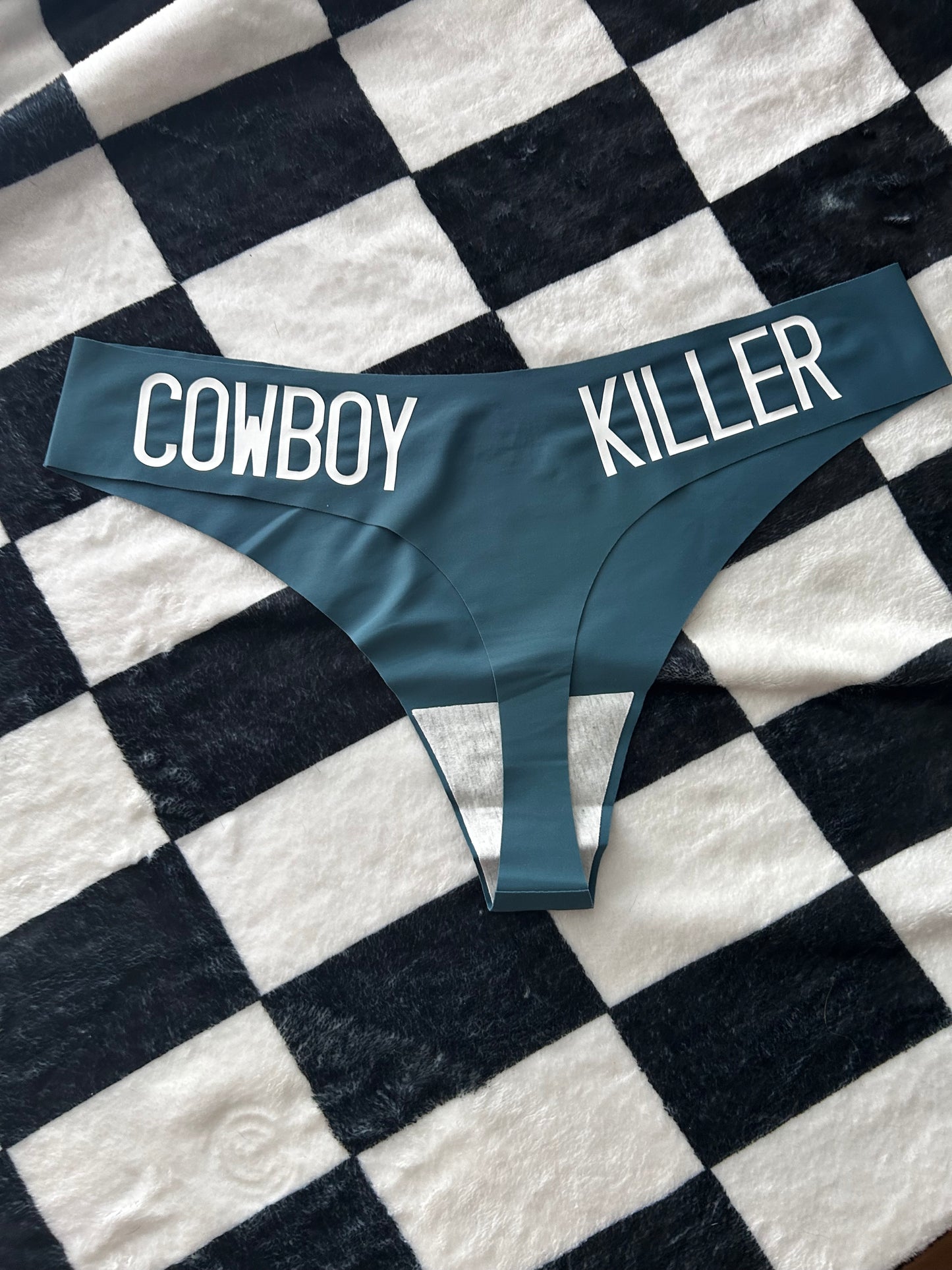 Cowboy Killer Thongs (seamless) - Red/pink/lavender