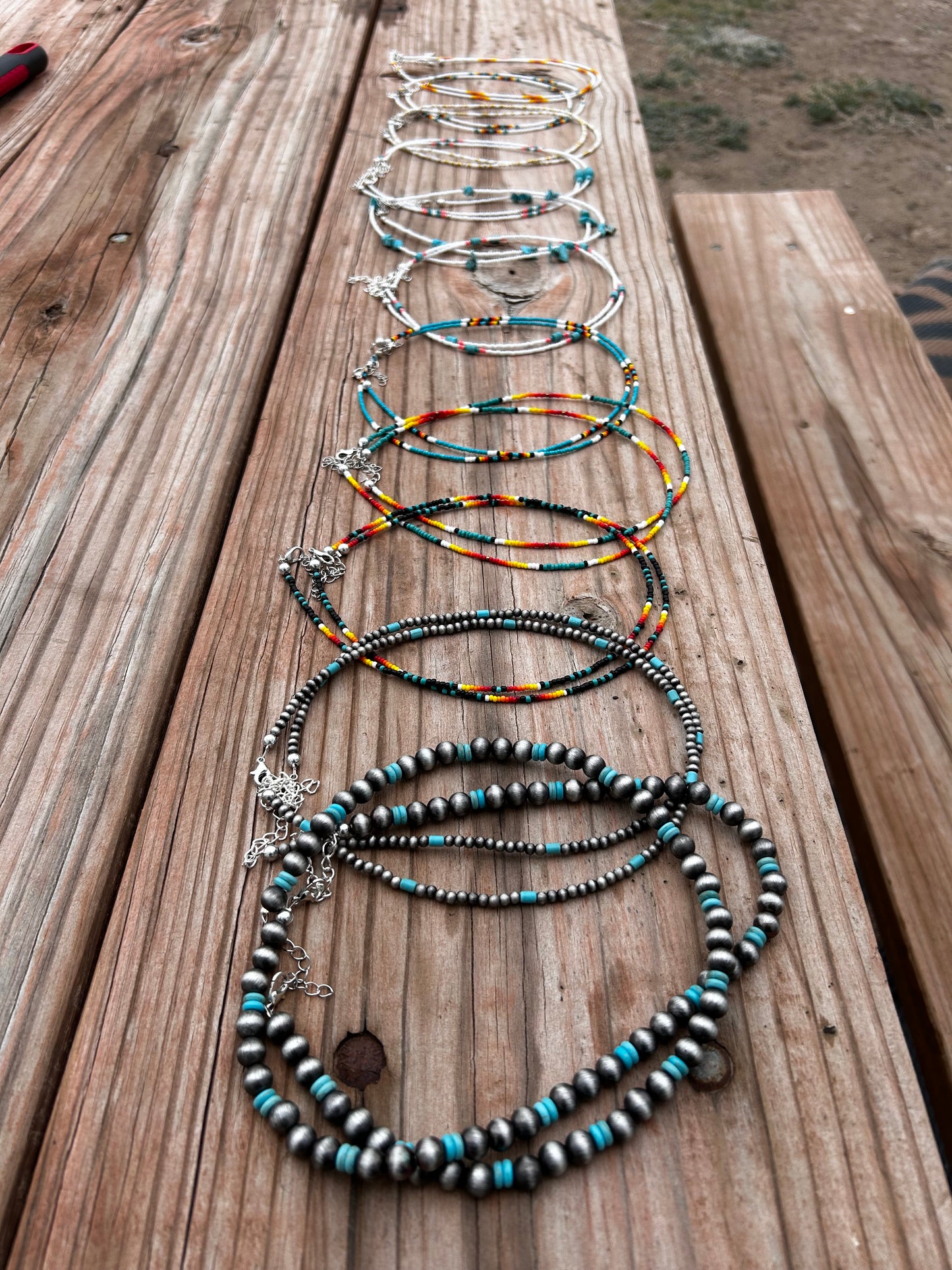 Mystery beaded necklace