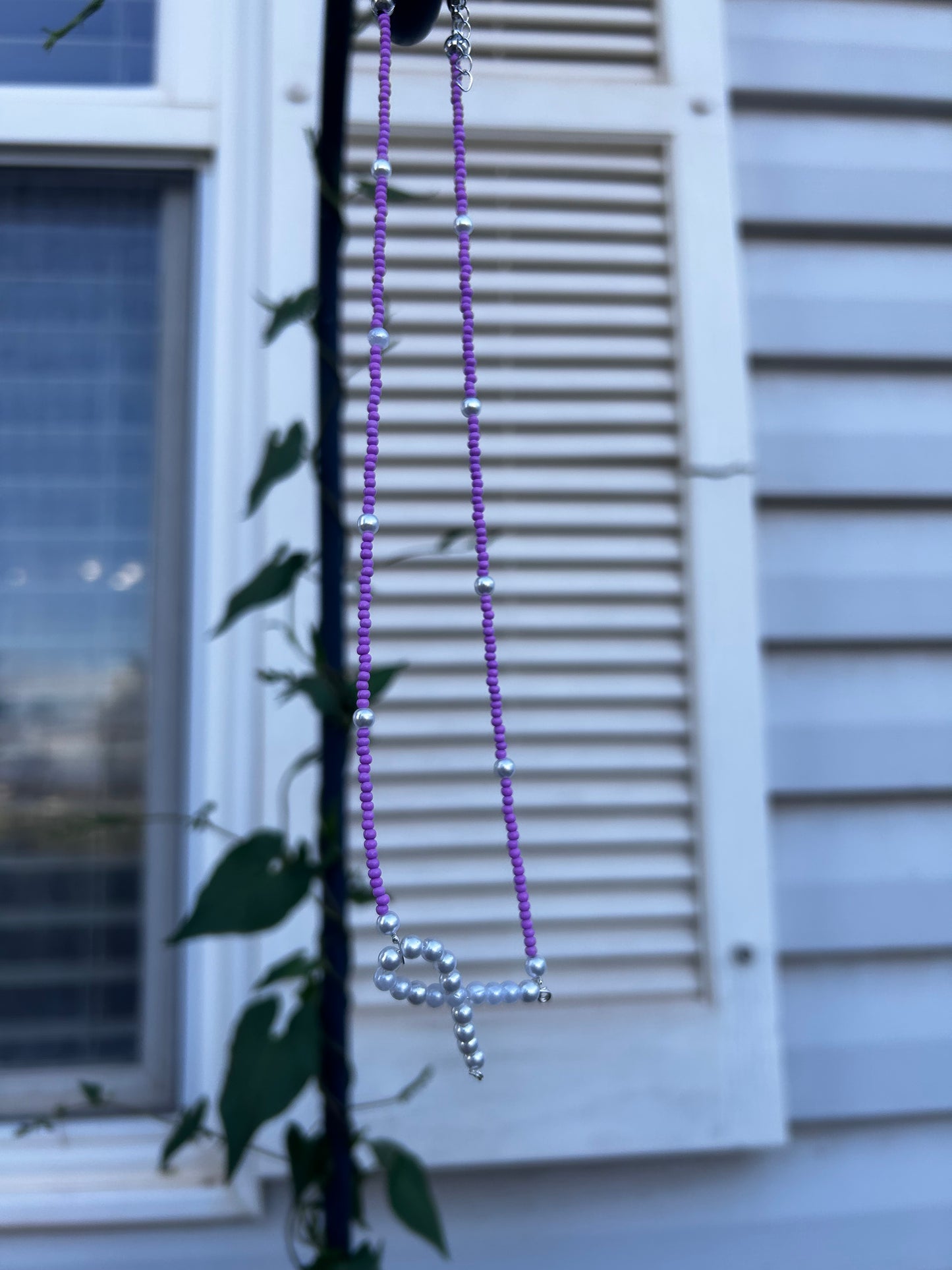 Alzheimer awareness necklace