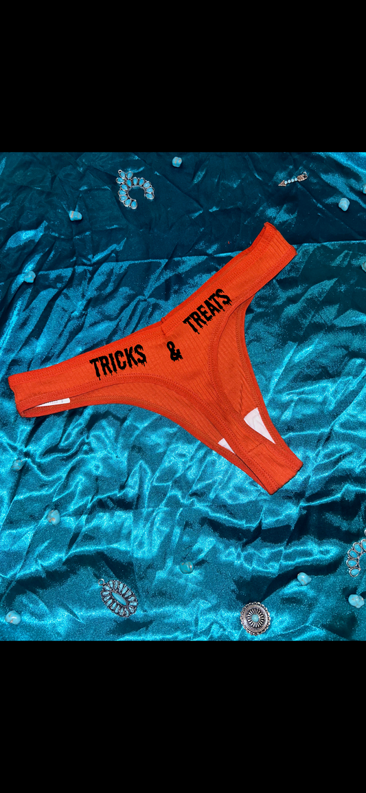 Tricks and treats Thongs - Cool Colors
