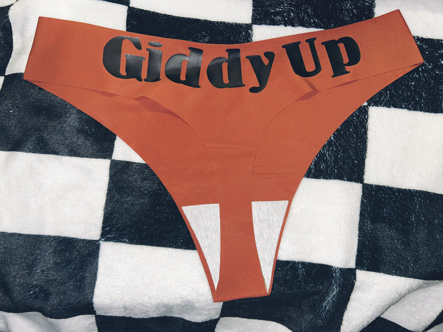 Giddy Up Thongs (seamless) - cream colors