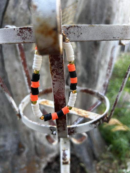 Fall stripes bracelet/anklet