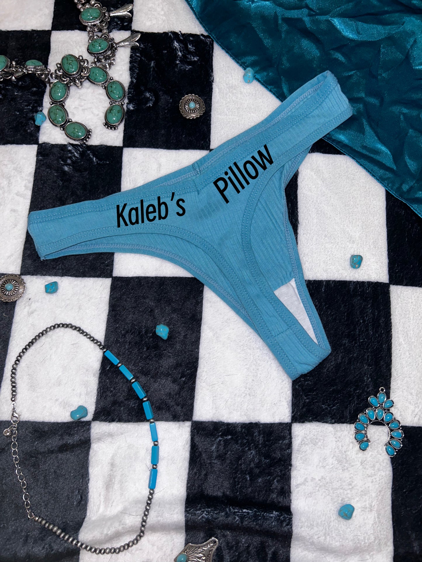 Custom Thongs (read description)- Cool Colors simple font