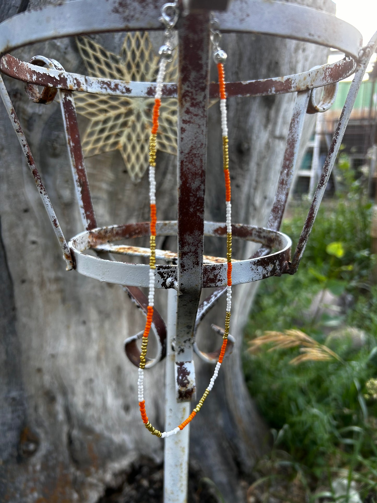 Candy corn necklace