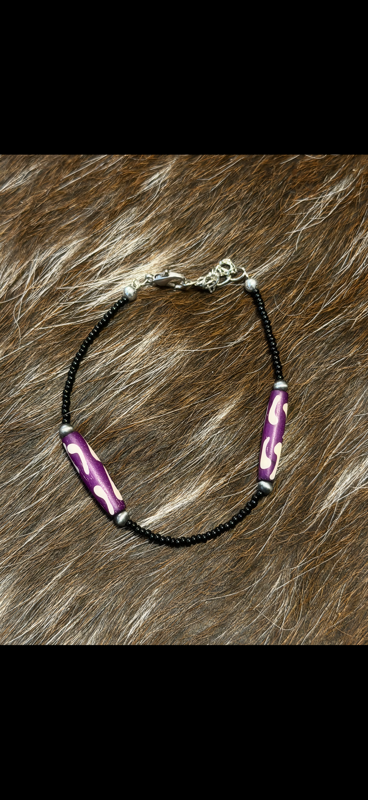 Dyed wood bracelet