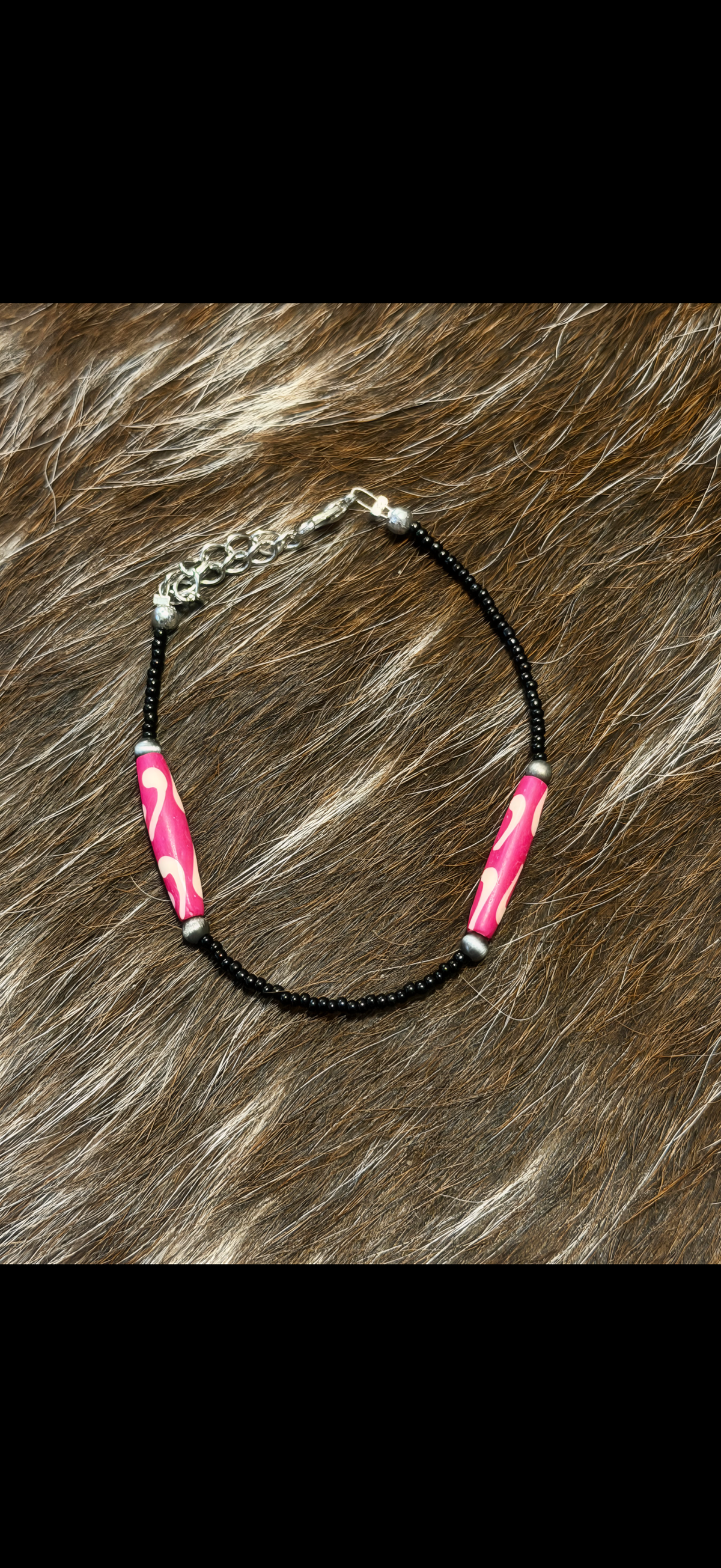 Dyed wood bracelet