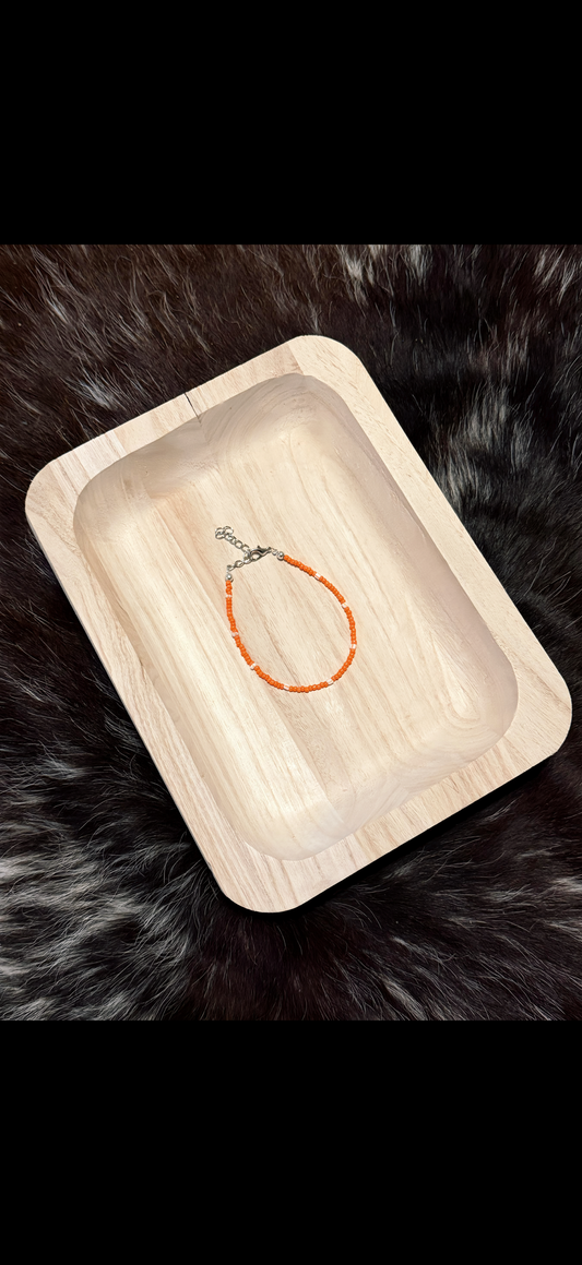 Orange bracelet