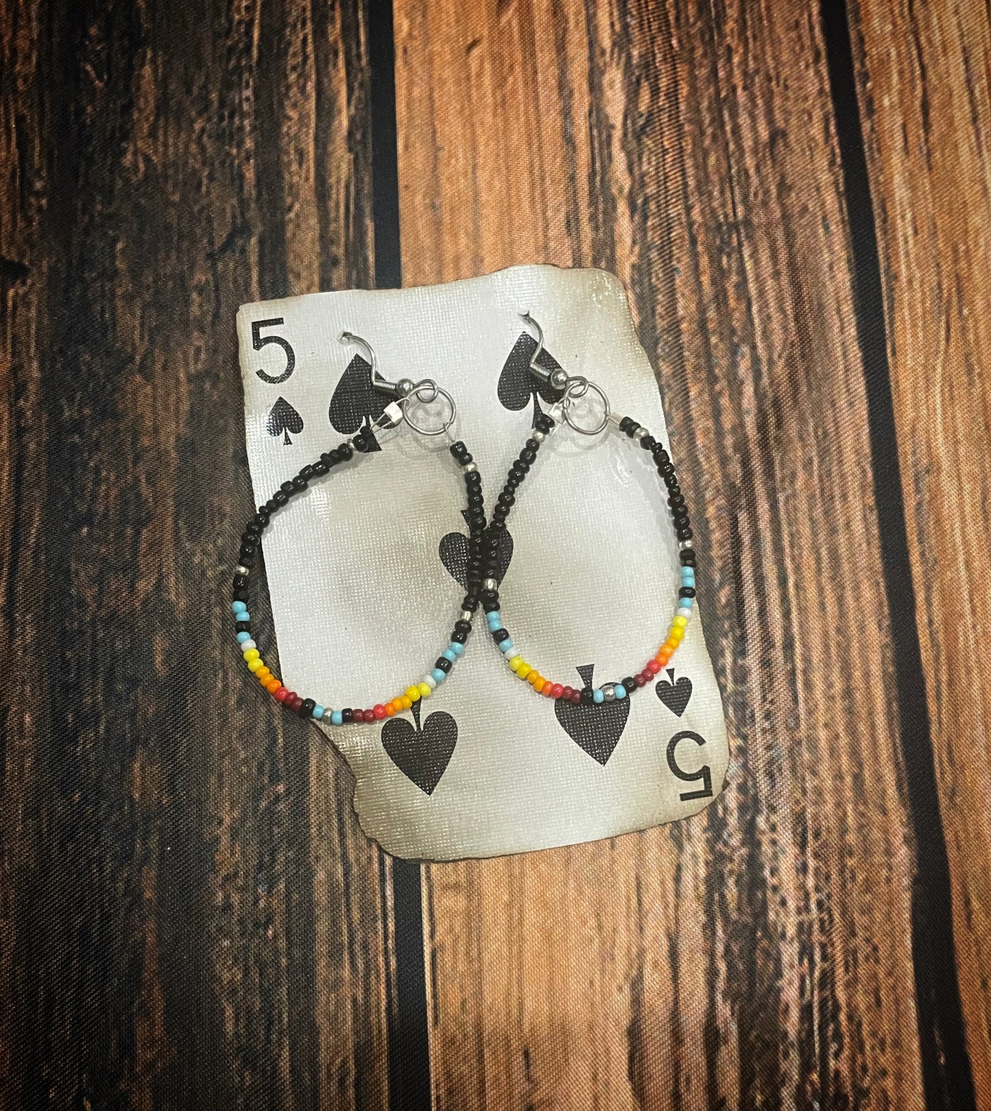 Serape teardrop earrings