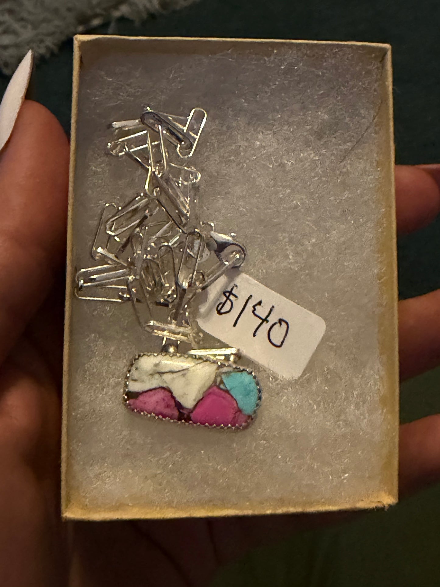 Cotton Candy Bar Necklace